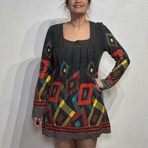 Adore Gray Mini Sweater Dress Sz XL NWT